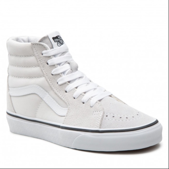 Vans Other - Vans Sk8 Hi Off White Theory Cloud High Top Suede Canvas Sneakers Mens 10.5 NEW